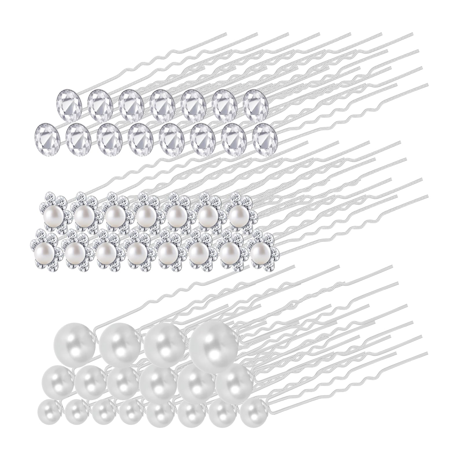 Pearl Hair Pins, 18 Pack