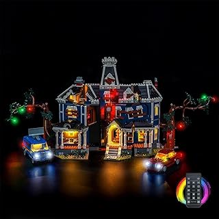 Kit d'Éclairage LED pour Lego 11370 Stranger Things: The Creel House – Lumières Personnalisées à Monter, Compatible avec ce Modèle (Modèle Non Inclus)(Version télécommande)