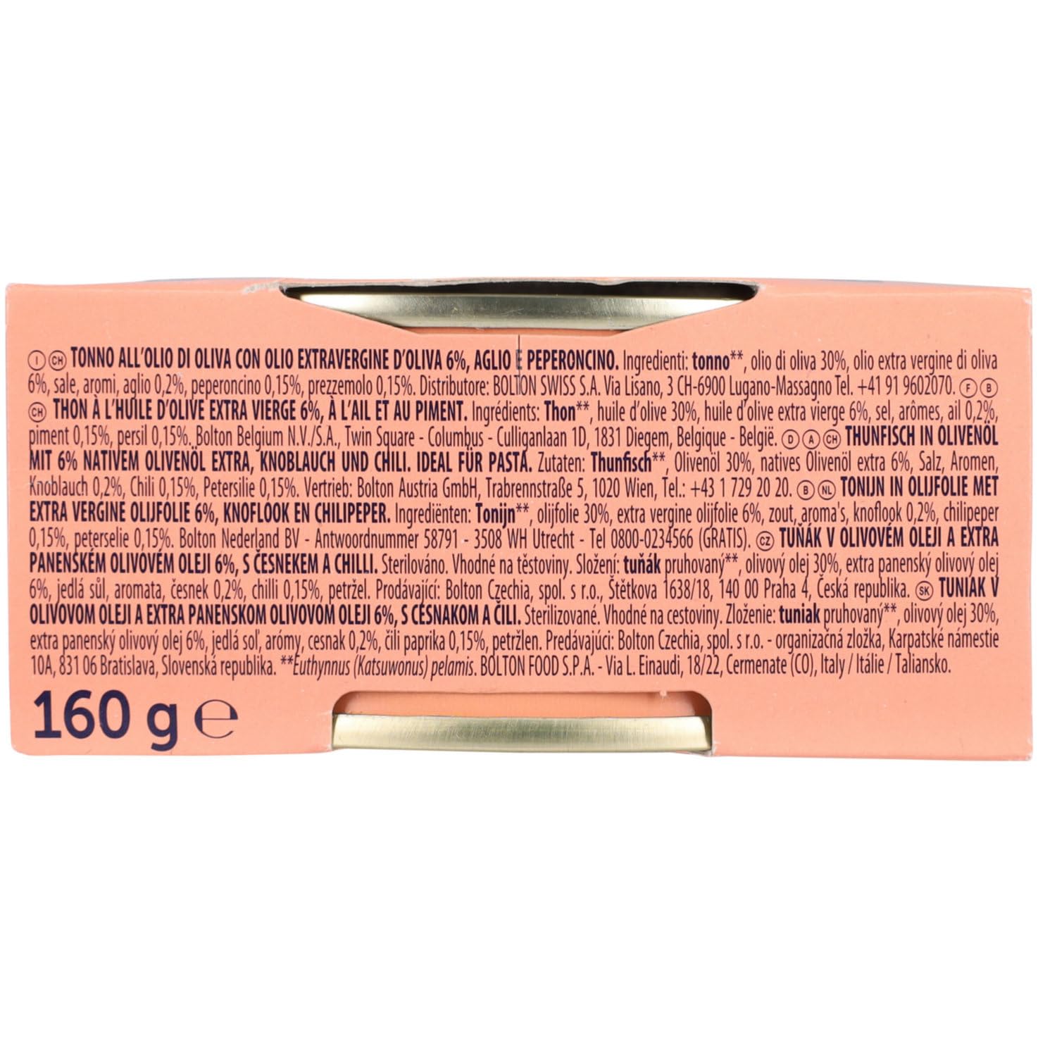 Italian Gourmet Testpaket Tonno per Pasta Thunfisch Sauce 12 x 160g Dosen | Condimento saporito da scaldare; passt schnell zu Spaghetti, Penne oder, Gesamtnettogewicht 1,92 kg + Kostenlos Polpa 400g