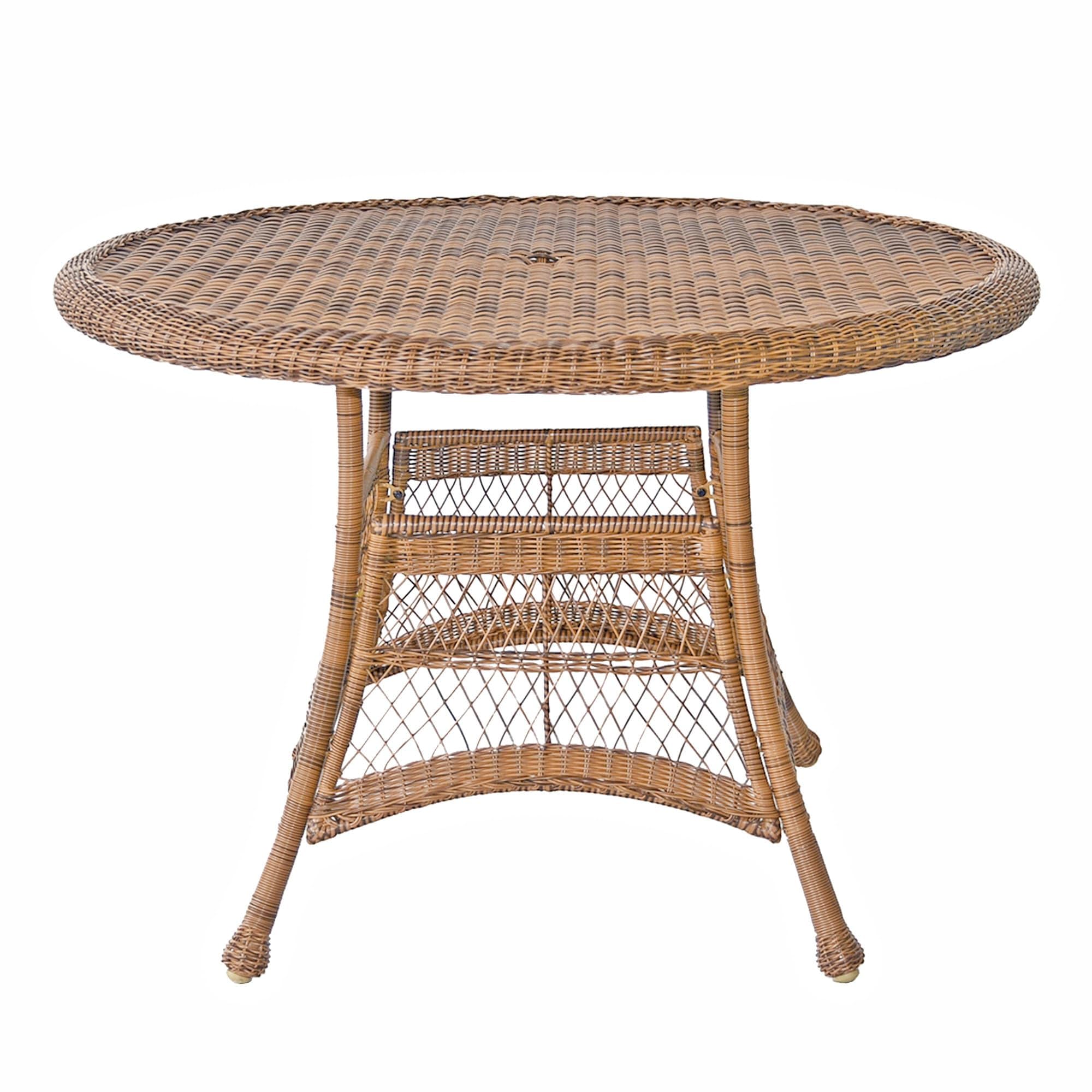 Amazon.com: Jeco Wicker Round Dining Table, 44