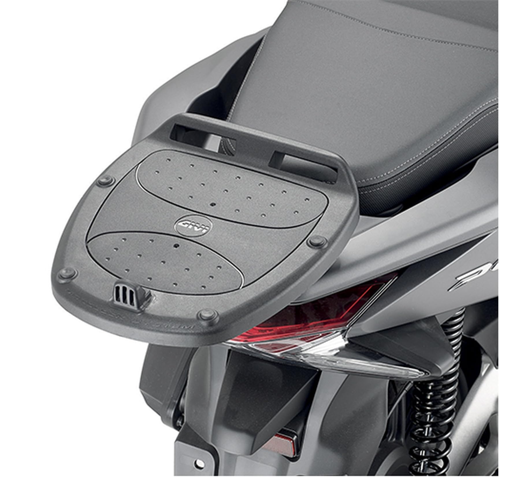 givi motorradkoffer alp44a monolock alpina aluminium 44 lt + träger kompatibel mit honda pcx 125-150 2010 2011 2012 2013 mototopgun alp44a + sr1190