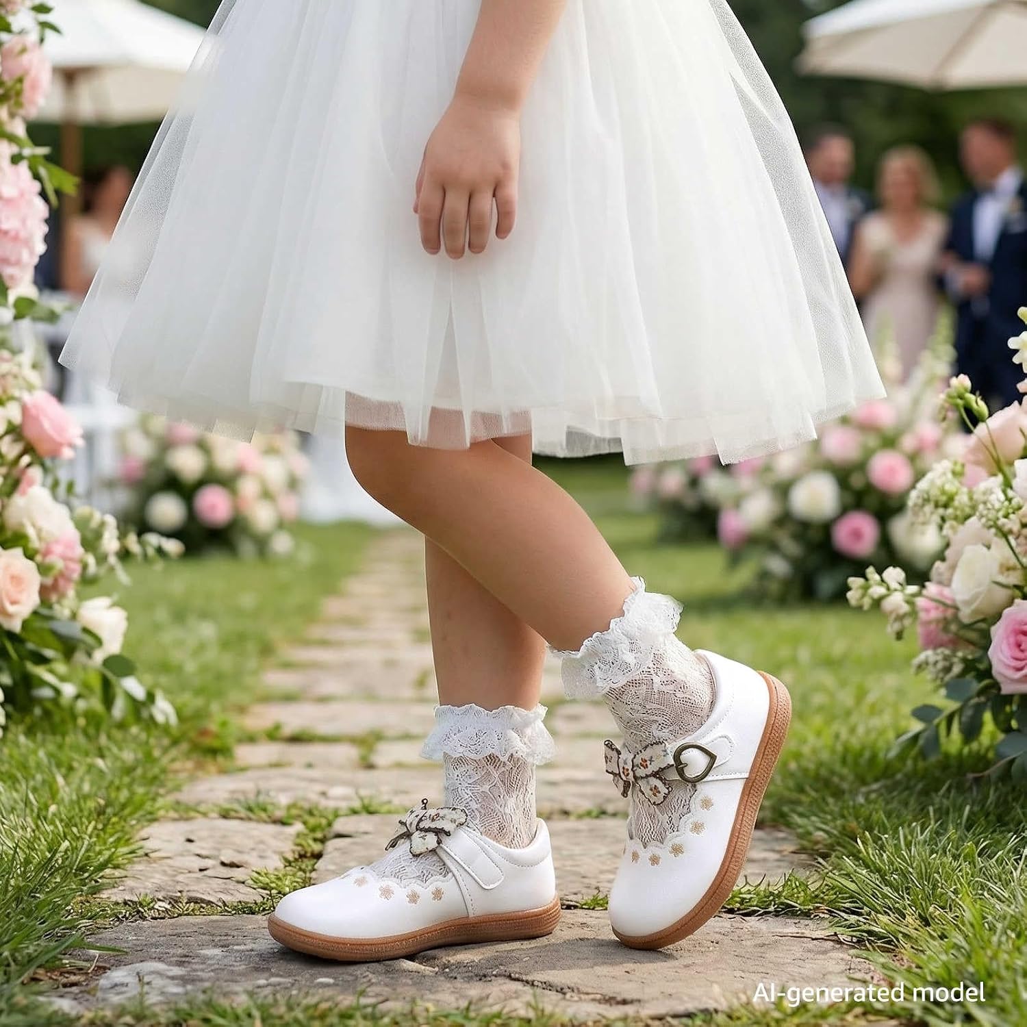 Toddler Girl Mary Jane Dress Shoes Wide Ballet Flats for Girls Party School Shoes