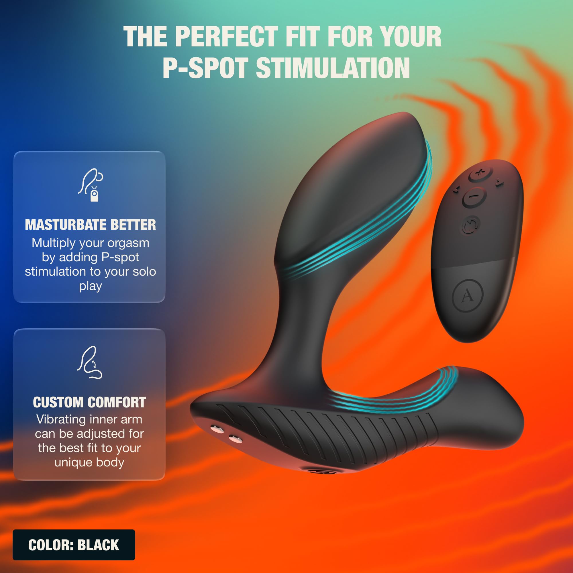 Arcwave Perk Massaggiatore Prostatico Vibrante per Uomo | Vibratore Anale con Telecomando per Punto P & Perineo | Plug Anale in Silicone Flessibile | Sex Toy Impermeabile Ricaricabile