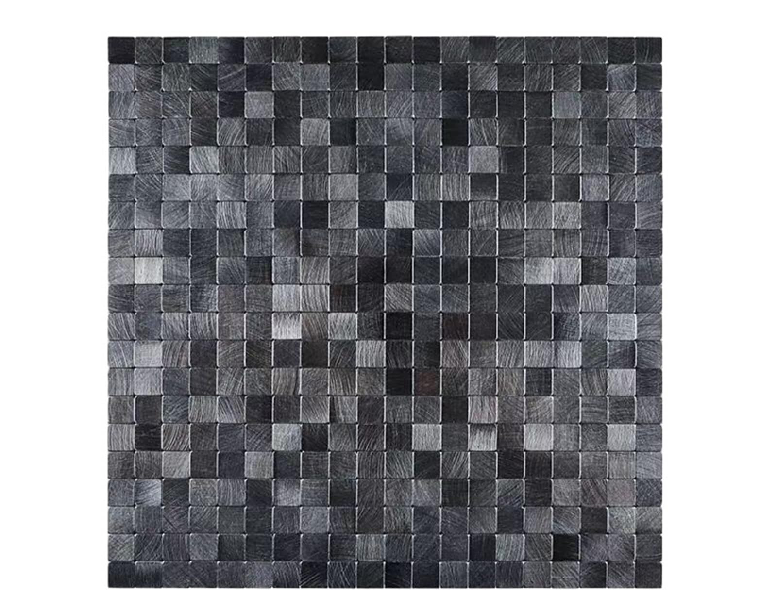 Metal splashback Self-Adhesive Metal Mosaic Tile Kitchen Backsplash Bathroom Shower Background Decorative Wall Aluminum Composite Panel Tiles(Green)