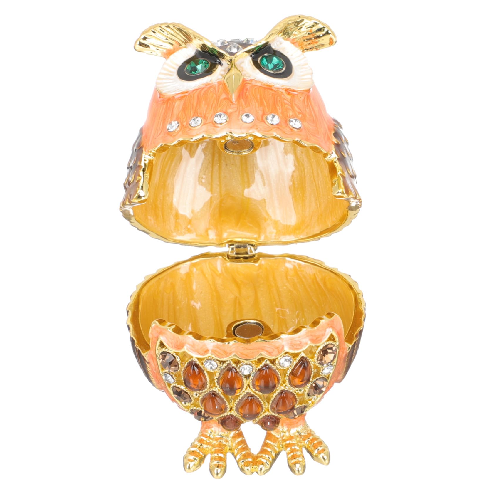 Coffret à bijoux hibou VANZACK en alliage, l'écrin parfait pour sublimer votre table de nuit