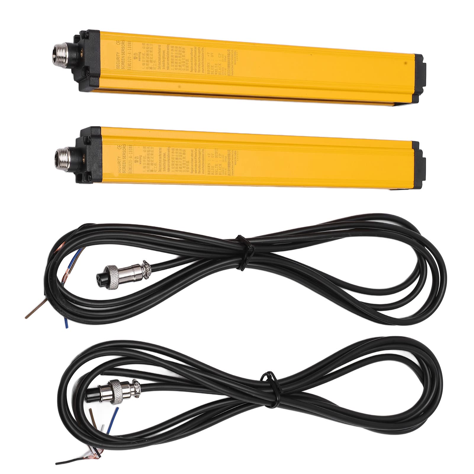 Jeanoko Sensor de Rejilla de Seguridad BEM1020‑A‑180NB con Respuesta Rápida y Diseño Impermeable para Uso Industrial Vigas de 20 Mm