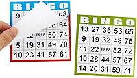 Vista 4 de SEETOOOGAMES Tarjetas de papel para juego de bingo – 1 Tarjeta – 100 libros de 5 hojas