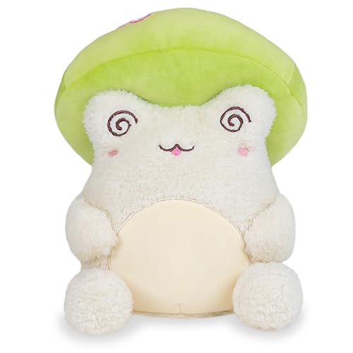 Cuddle Barn PlushGoals - Groovy Daisies Toadstool Wawa The Froggie Soft Kawaii Flower Cute Frog Plush Toy, 9 inches˜ - Groovy Daisies Toadstool Wawa