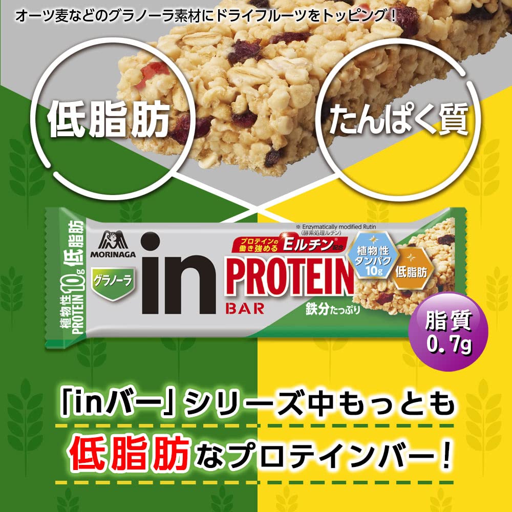inバー　グラノーラ　72本セット 森永製菓 「森永製菓」inバープロテイングラノーラ1本「健康食品