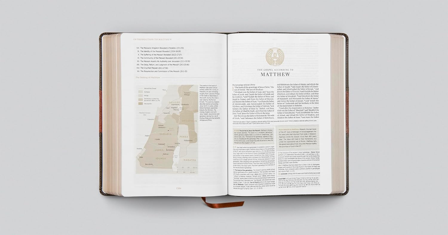 ESV Men's Study Bible (TruTone, Forest/Tan, Trail Design): Holy Bible, English Standard Version