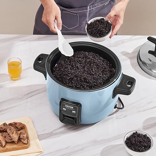Miniatura 8 de VEVOR Olla arrocera comercial, olla arrocera de 40 tazas, olla arrocera grande de 8.45 cuartos de galón y calentador con olla interior