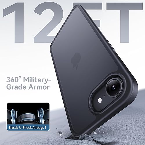 Miniatura 10 de CASEKOO Carcasa a prueba de golpes de grado militar diseñada para carcasa de iPhone 13 Pro delgada, antihuellas y antiarañazos, mate, translúcida,