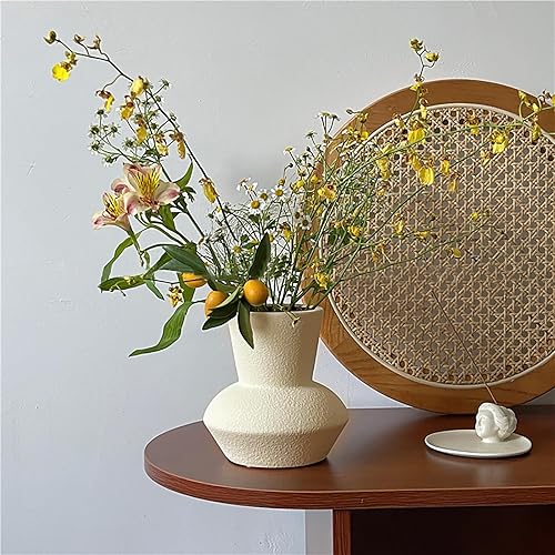 Miniatura 3 de Jarrones de cerámica para decoración, juego de 3 jarrones modernos de decoración de granja, jarrones neutros para decoración del hogar, jarrones