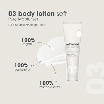 newkee Manuel Neuer and Angelique Kerber Body Lotion Gentle (150 ml) - Firming Body Care for Men and Women