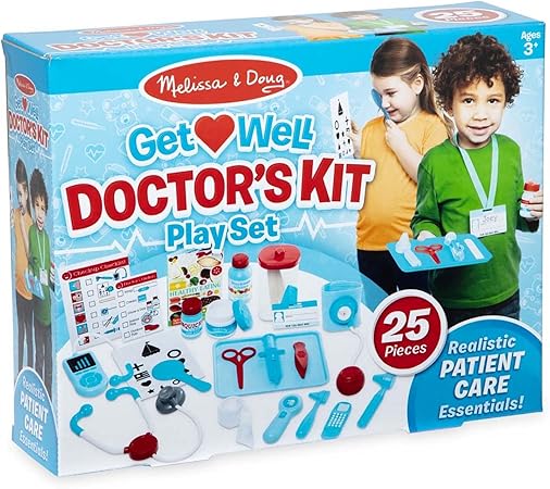 Melissa & Doug Get Well Doctor’s Kit Play Set – 25 Toy Pieces : Amazon.ca