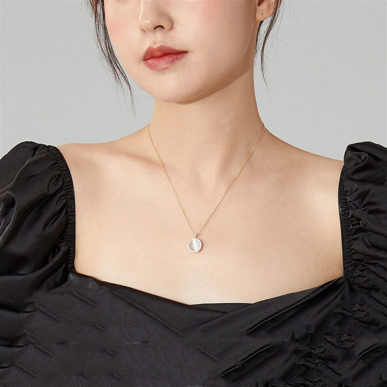 Amazon.co.jp: ネックレス 美しいオパールペンダントネックレス925 