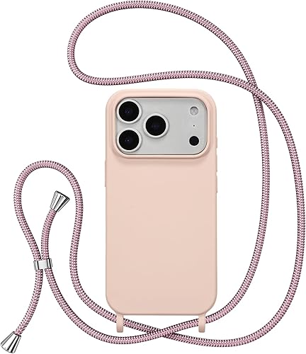 Miniatura 207 de ZTOFERA Funda para iPhone 13 Pro con correa, funda cruzada para teléfono con cordón ajustable para el cuello para el hombro, silicona suave a prueba