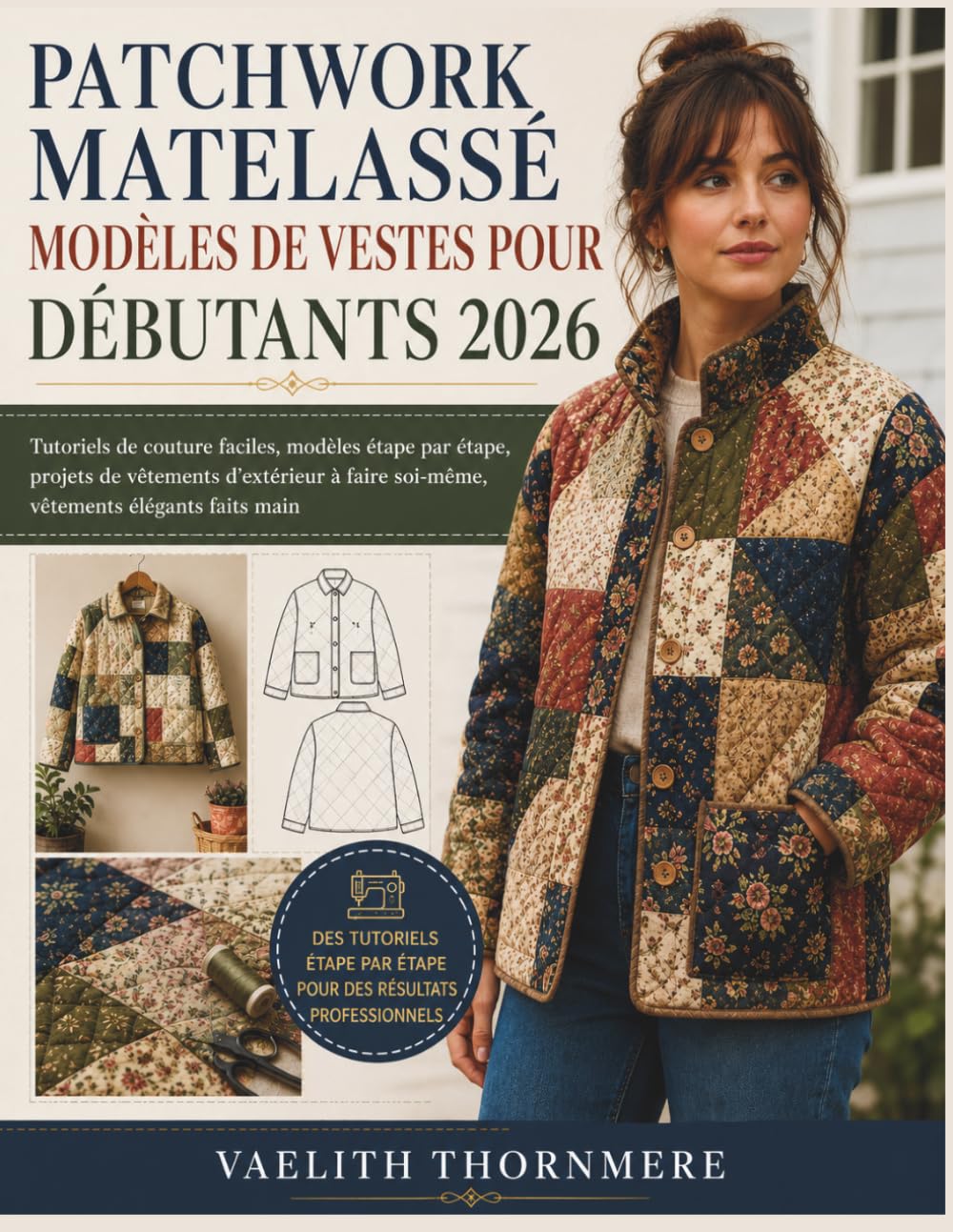 PATCHWORK MATELASSÉ MODÈLES DE VESTES POUR DÉBUTANTS 2026: Tutoriels de couture faciles, modèles étape par étape, projets de vêtements d'extérieur à faire soi-même, vêtements élégants faits main