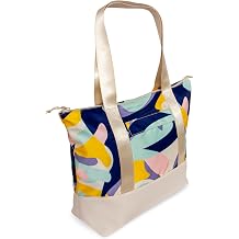 ShedRain Trendy Waterproof Tote Bag with zipper - travel bag w/trolley sleeve; great for college, commuters, nurses, teachers Orion