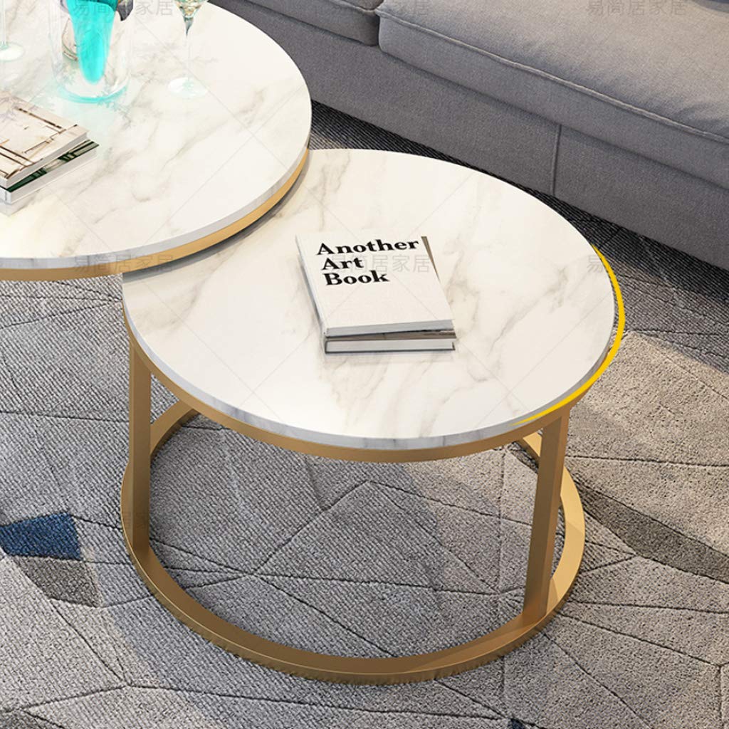 Salontafel set van 2 driehoekig stone | Marmer composiet