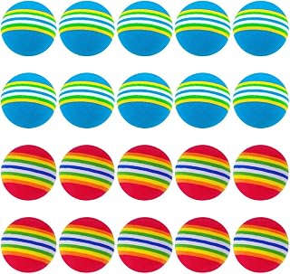 20 Pcs Small Practice Golf Balls Foam Golf Training Balls Elastic Practicing Golf Balls Outdoor Golf Practice Balls for Indoor