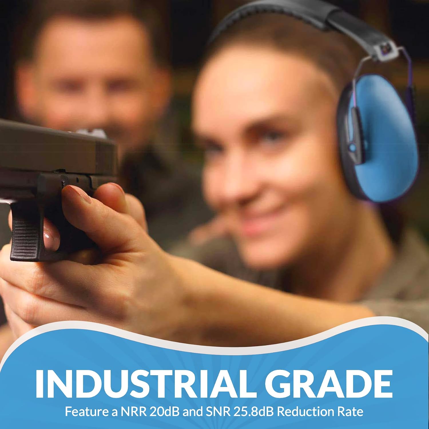 MEDca Hearing Protection and Noise Reduction Earmuffs, Lightweight - Image 5