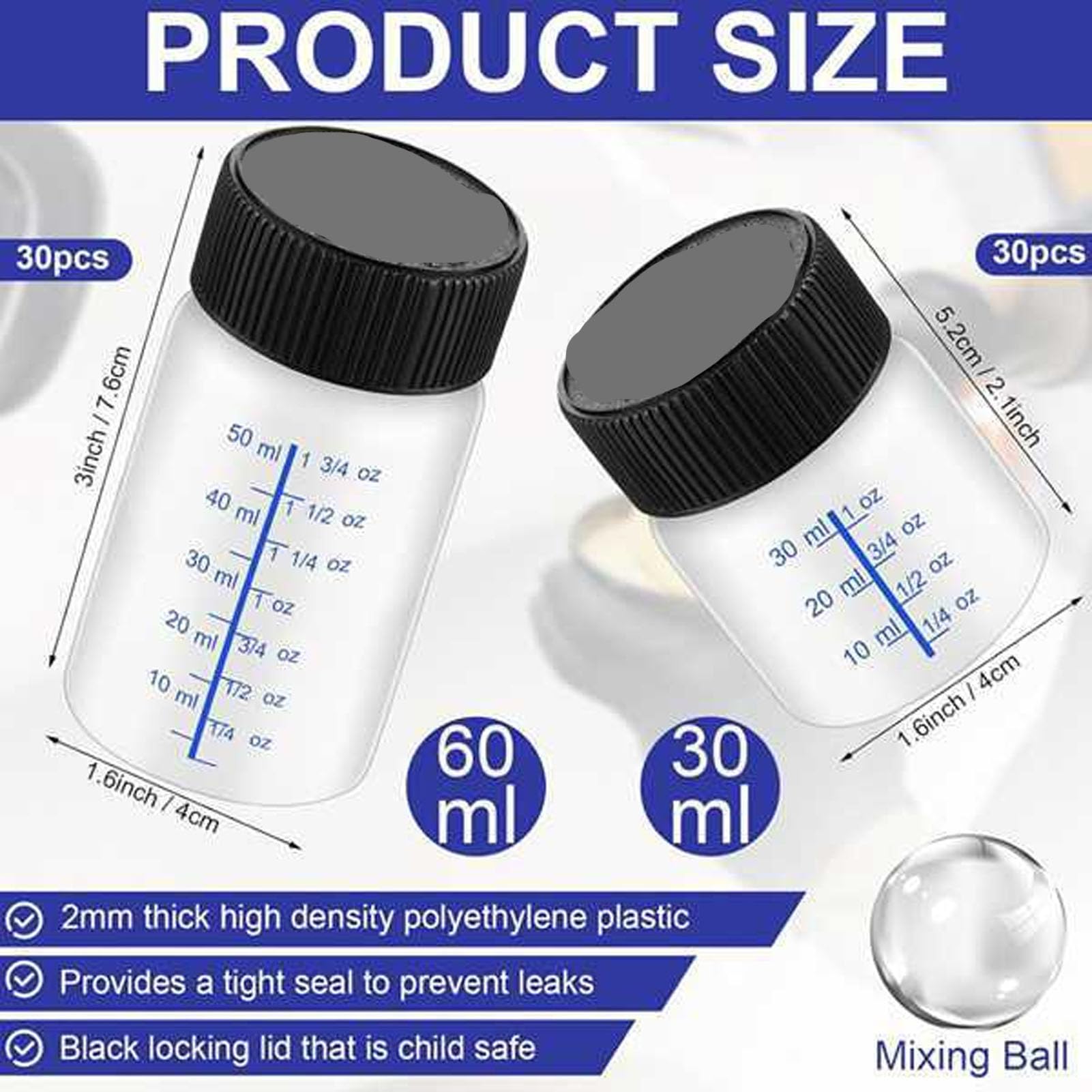 SEAFRONT 120 Stück Nachfüllbare Lackstifte, 2oz 1oz, für die Lackausbesserung