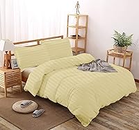 Vista 27 de Lujosa funda de edredón suave de 800 hilos, 100% algodón egipcio, tamaño Queen de gran tamaño (98 x 98 pulgadas), 1 funda de edredón con cierre