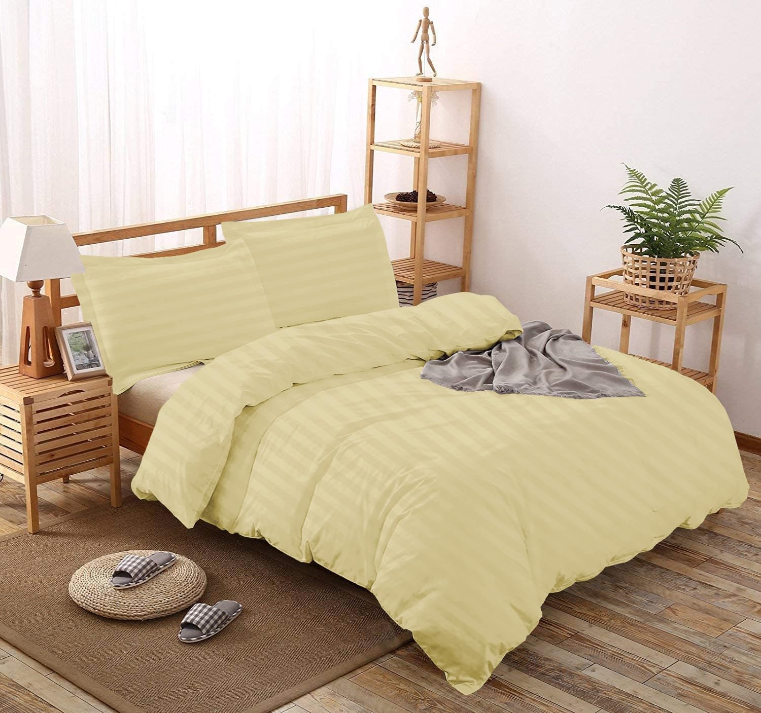 Amazon｜掛け布団カバー3点セット 800TC エジプト綿100% ファスナー