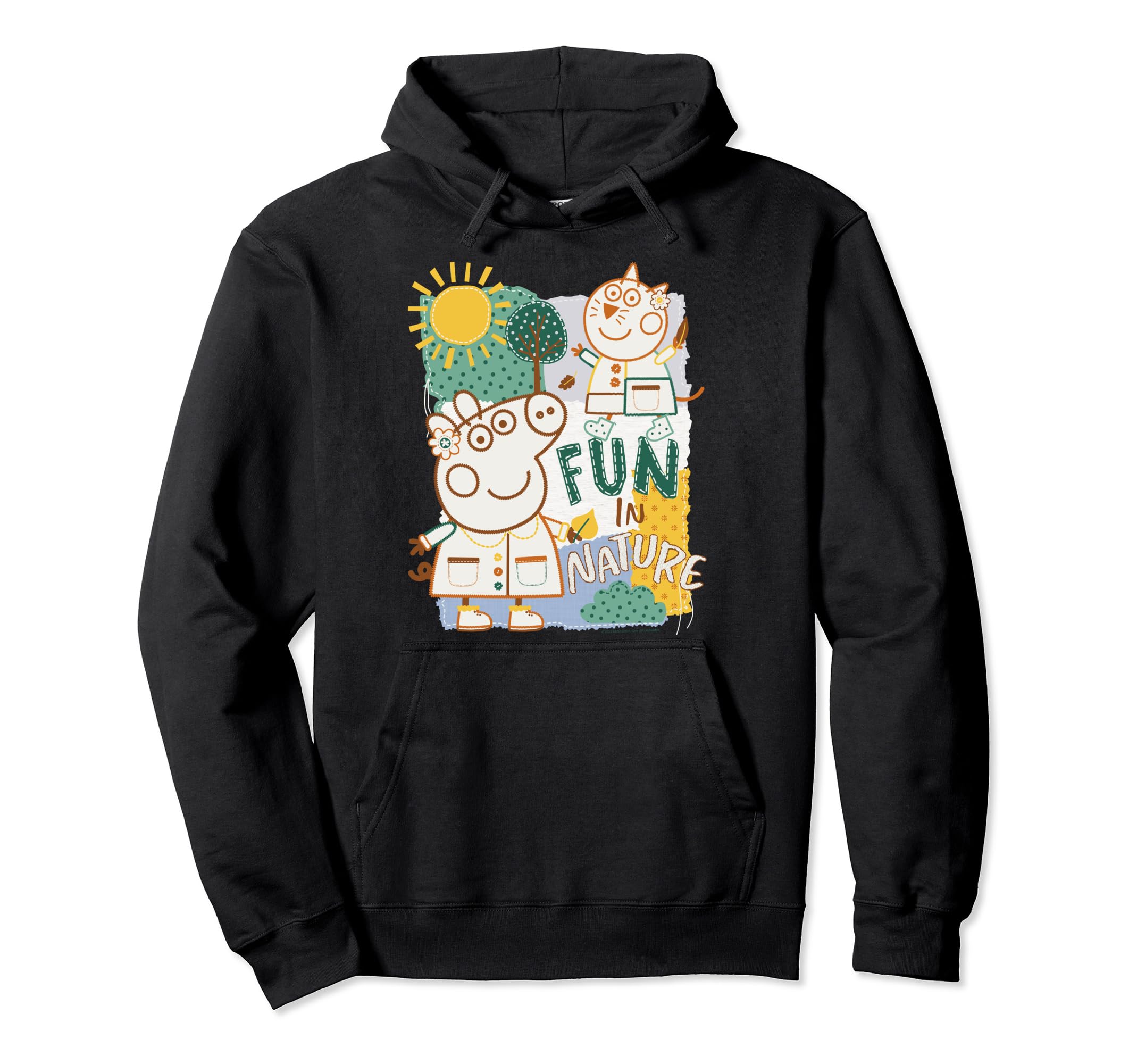 Sweat Peppa Pig brodé pull à capuche enfant coton Fun In Nature - 2