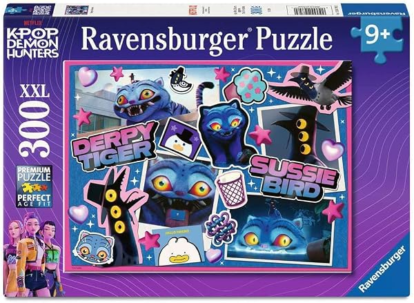 Ravensburger - Children's jigsaw puzzle - 300 pieces XXL puzzle - Derpy & Sussie/Kpop Demon Hunters - Ages 9+ - High-quality puzzle - Thick and sturdy cardboard - 12004758 - 1