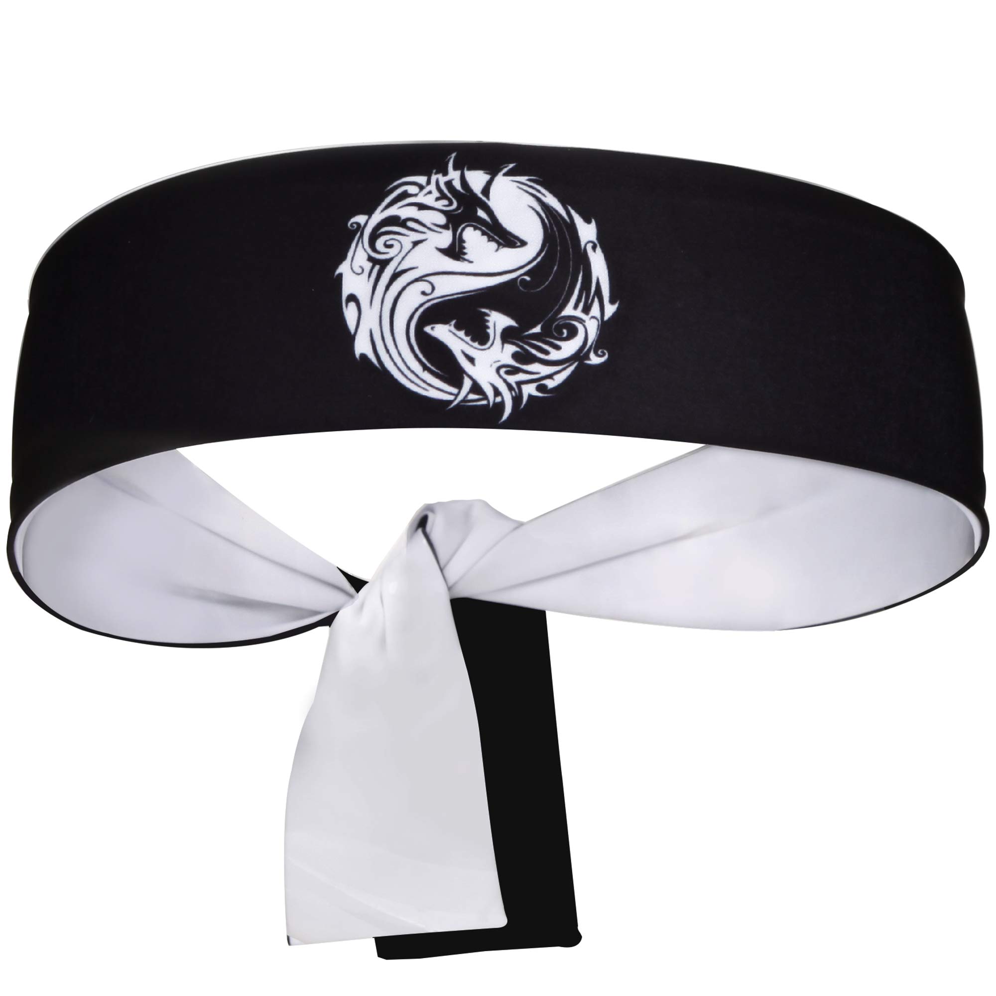 Reversible Warrior Headband, Bushido Hachimaki for Karate, Halloween, Sushi