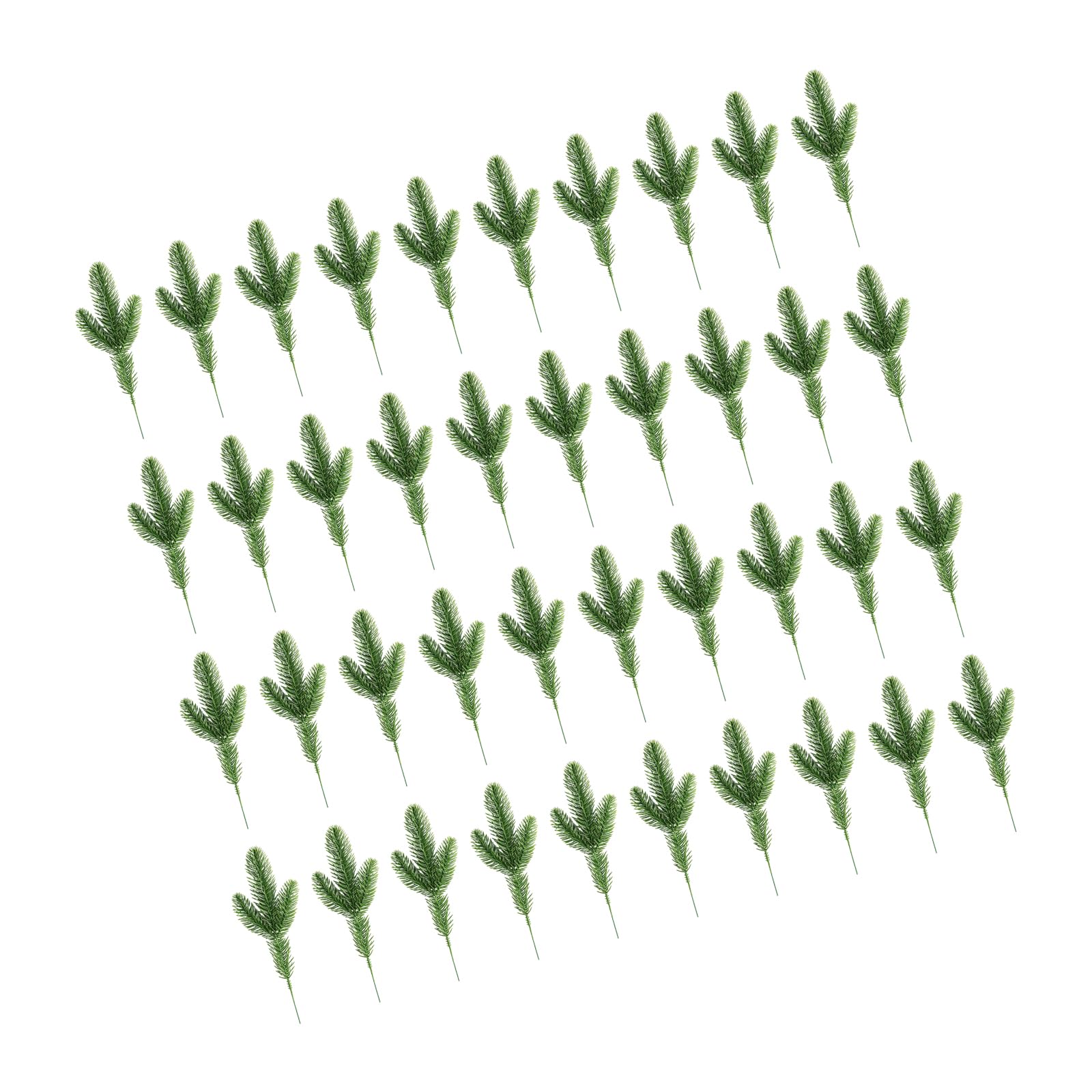 Kalttoy Of 40 Artificial Pine Switches Christmas Decoration Realistic Faux Herbage for Vacation Home Celebratory Party Trim Christmas Table Highlight Pine Switches