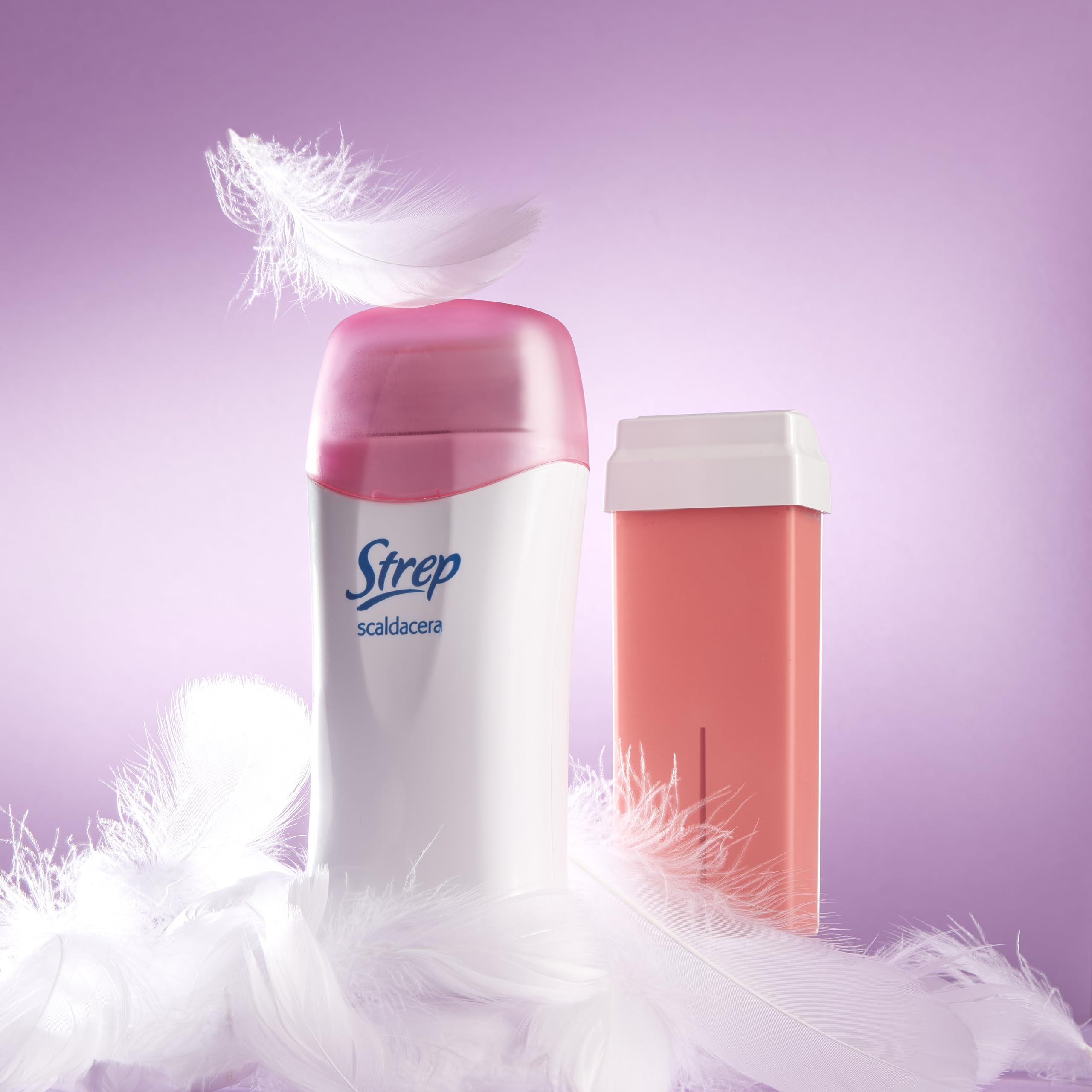 Strep - Scaldacera Elettrico, Kit Epilazione professionale e di Lunga Durata, inclusi una Ricarica di Cera e 15 Striscette - 2