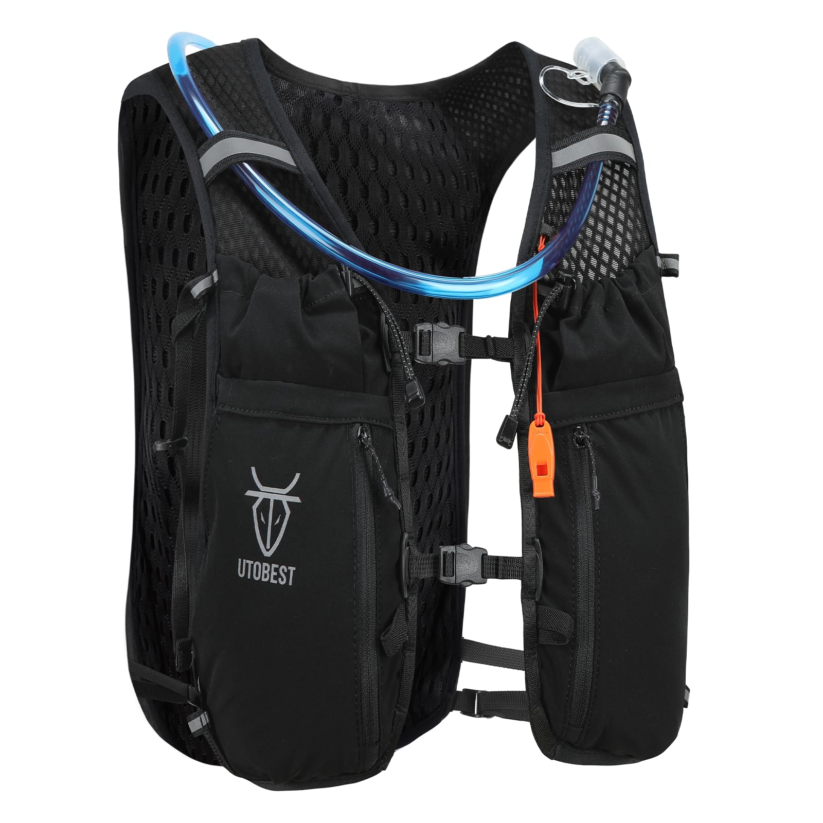UTOBEST Trinkweste, 10 l, für Trailrunning, Trekking, Wandern, mit Trinkblase, 2 l