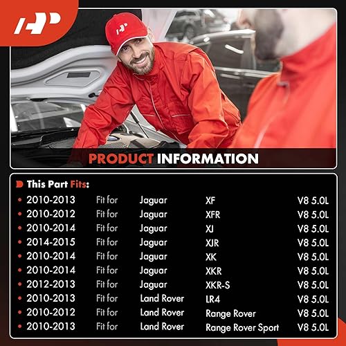 Miniatura 2 de A-Premium Compresor de aire acondicionado con embrague compatible con Land Rover Range Rover 2010-2012, LR4 2010-2013, Range Rover Sport y Jaguar XF