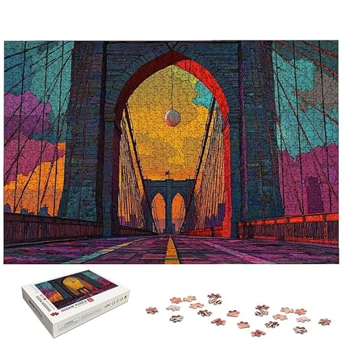 �u���b�N���� �p�Y�� 1000�s�[�X�A��l���� �ؐ� 1000�s�[�X �W�O�\�[�p�Y�� (75x50cm)�A���i Puzzle ����������t���ADIY ��l���� ��� ���� �Ƒ��Ŋy���߂��肪���̂���Q�[���A�C���e���A�A�M�t�g�ɍœK�AHome Deco