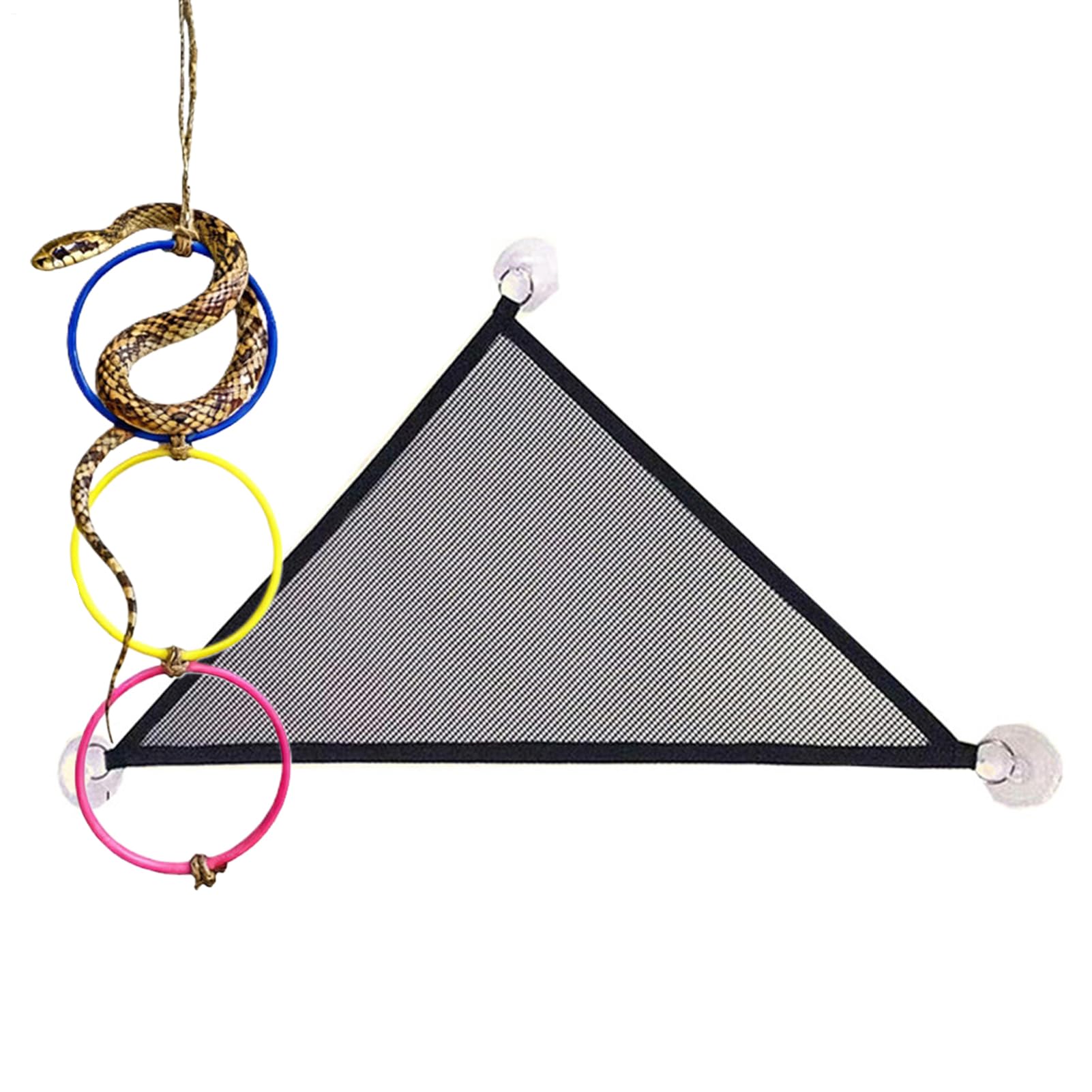 Snake Enrichment,Hammock Toy Accessories for Reptile - Lizard Enrichment Rings - for Terrarium Tank Cage Home Reptile Bearded Dragon Geckos Iguanas Chameleon