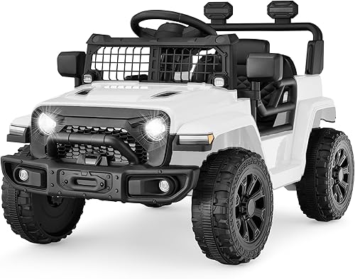 Productos de la mejor elección Camión mini de paseo para niños de 6 V, coche eléctrico de juguete con control remoto para padres, suspensión de 4