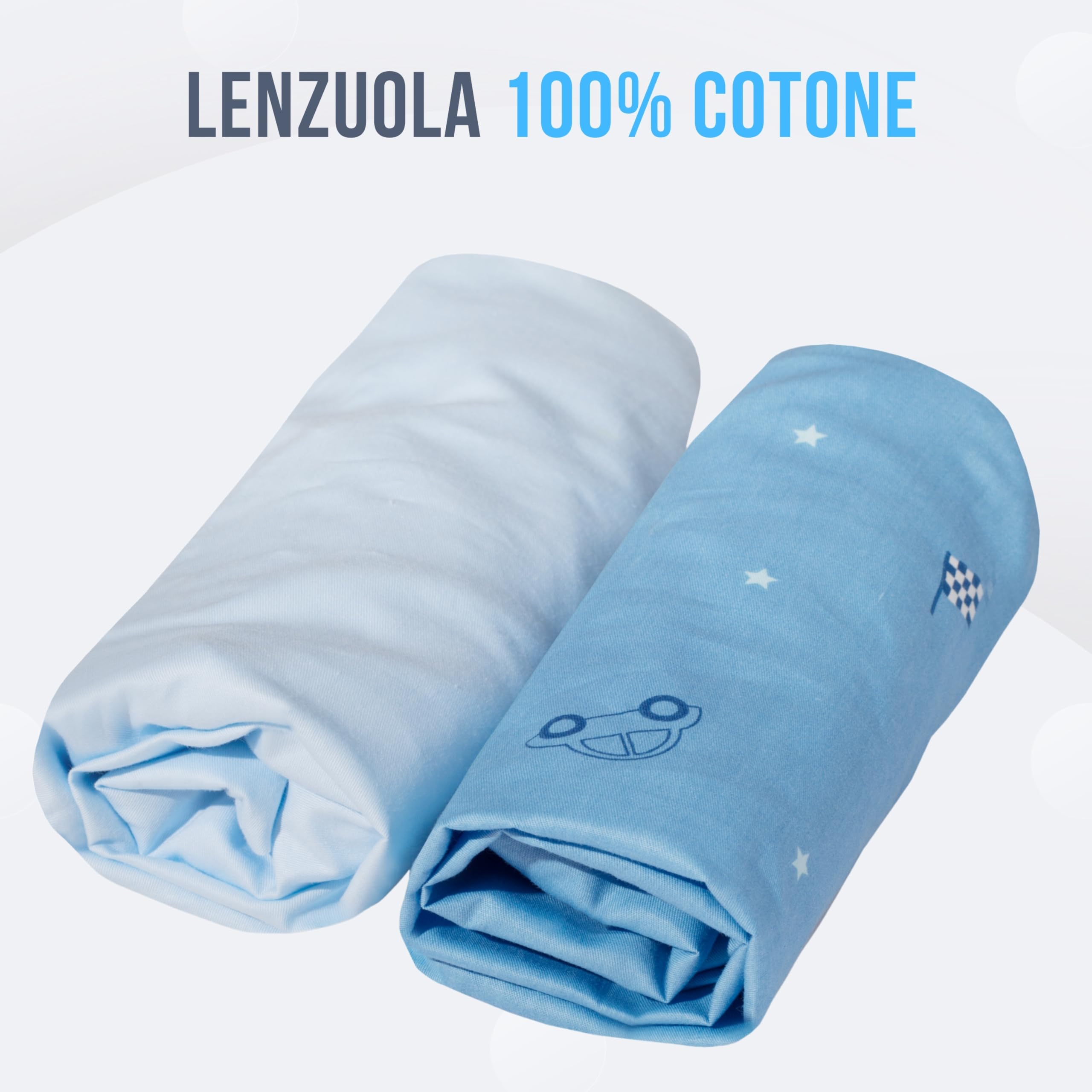 Goysila Set Lenzuola Next To Me Compatibile Chicco Next2Me Culle Materasso 83x50 100% Cotone Certificato Oeko-Tex 2 Lenzuolini con Angoli 1 Lenzuolo Sopra 1 Federa Lavabile Lavatrice Neonato