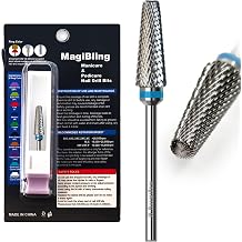 Super Cut 5-in-1 Nail Drill Bits, 16mm Tapered Barrel 3/32'', MediumM