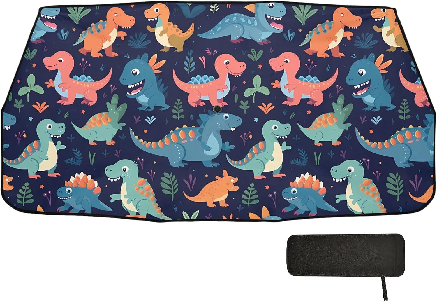 Car Umbrella Sun Shade Cover, Cute Dinosaur Umbrella Sun Shade for Car Truck Window Front Windshield, Blocks UV Rays Sun Visor Protector Sun Heat Reflector to Keep Your Vehicle Cool