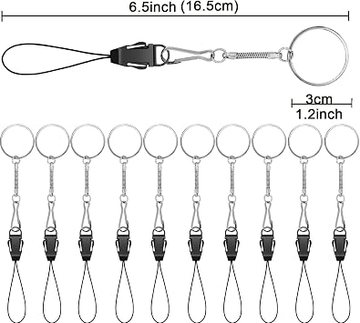 YOUOWO 10Pcs Lanyards Detachable with Plastic Buckle | Lightweight,for USB,Phone,Keys etc