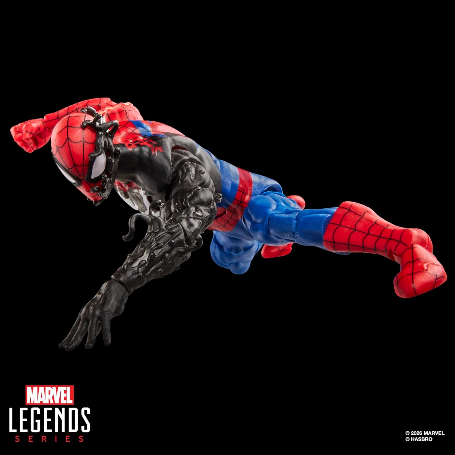 Marvel Legends Series Secret Wars Spider-Man (Alien Costume), Retro Comics Collectible 6 Inch Action Figure with Lenticular Shield - Image 7