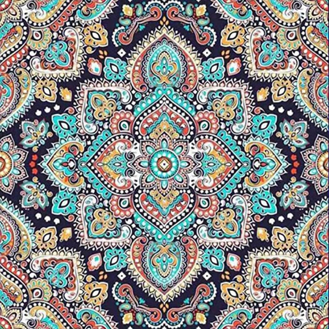 Peeua 5D Diamond Painting Kits for Adults, Mandala Diamond Art DIY Full Drill Cross Stitch Embroidery Crafts, Mosaic Making, Home Decor (14 x 14 in)