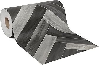 Giuri Tessuti - Vinyl Kitchen Runner - Width 60 cm - Washable and Stain Resistant PVC Runner Rug (By the Metre, Morvis Dark)