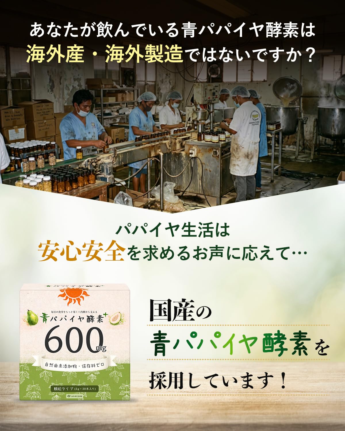 Amazon | 【公式】国産 青パパイヤ酵素 600㎎ 医師監修 顆粒 カリカ 
