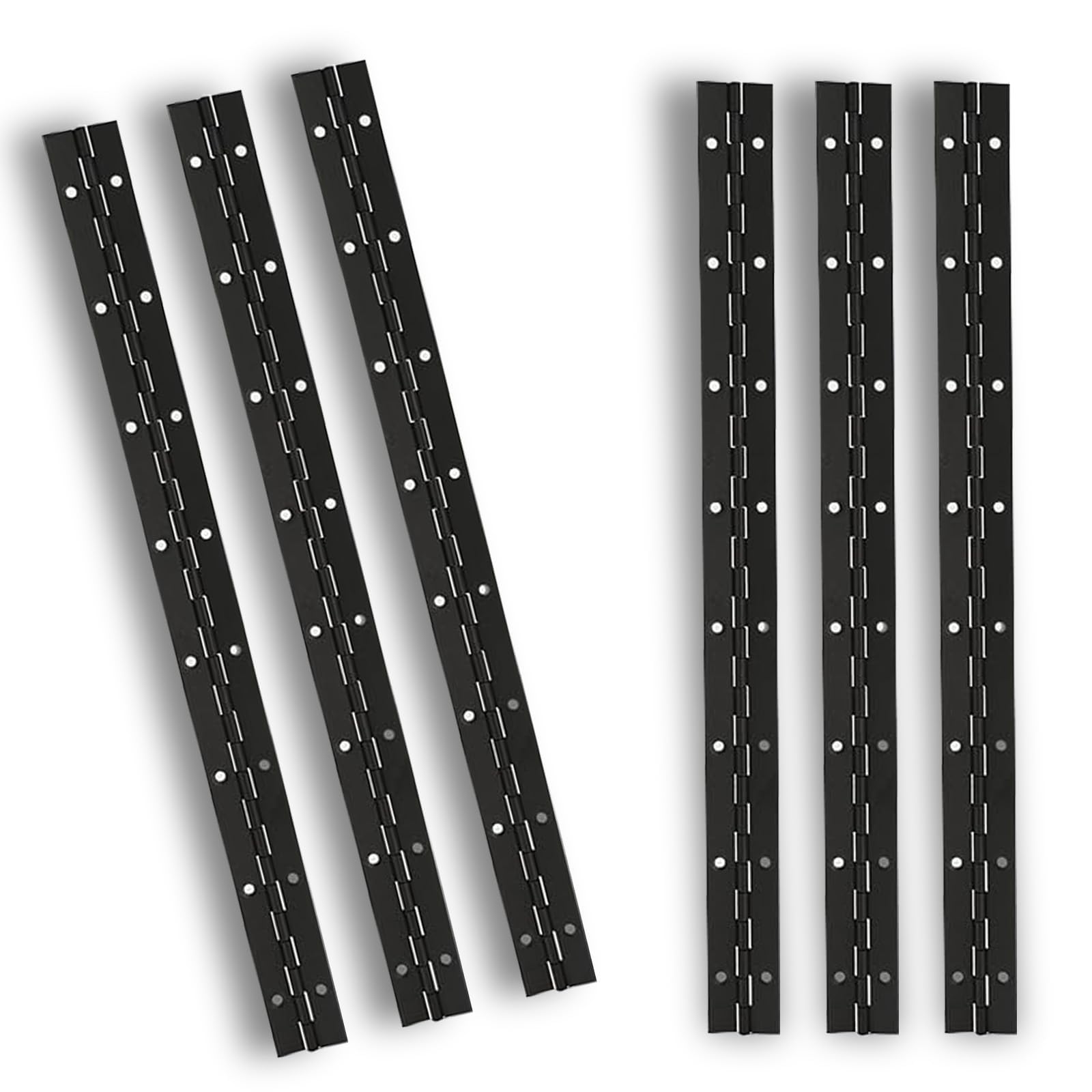 Stainless Steel Piano Hinges - 12 Pack -18