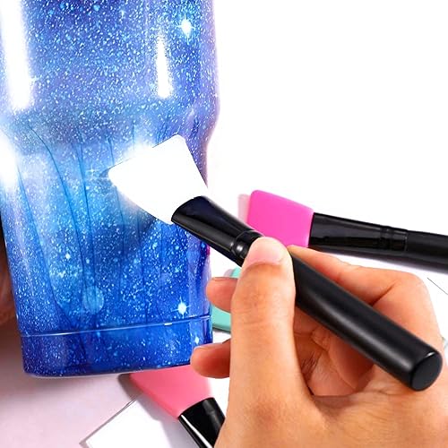 Miniatura 5 de 4 paletas mezcladoras de epoxi, 2 cepillos de silicona, mezclador de resina epoxi para taladro, mezclador de pintura, agitador de resina sin