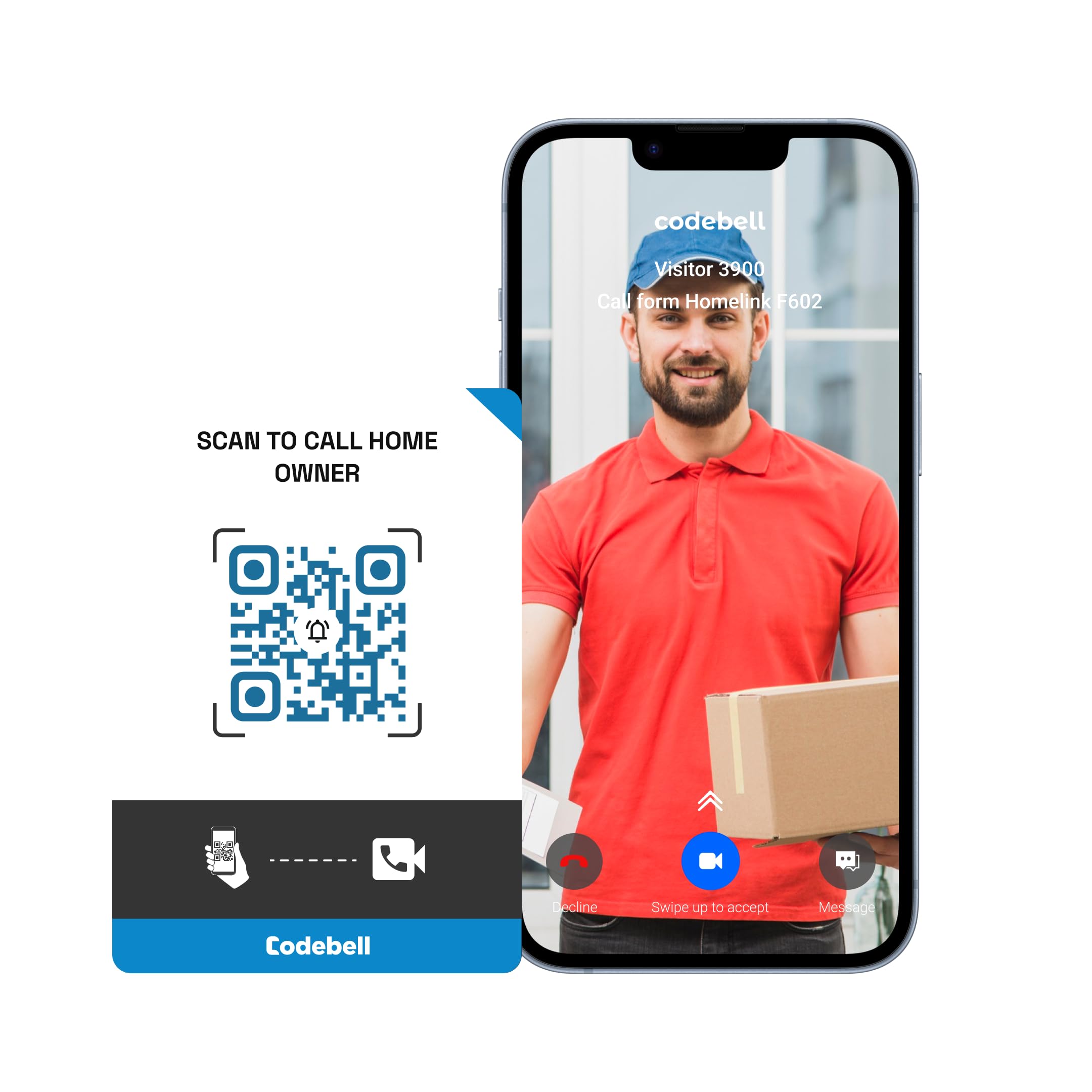See full amazon price history chart for Codebell HomeLink Smart Video Wireless Doorbell | QR Code Based Scan to Call Doorbell| No App Required for Visitors| Acrylic Plastic Body Suitable for Outdoor use | Lifetime Free Subscription Codebell HomeLink Smart Video Wireless Doorbell | QR Code Based Scan to Call Doorbell| No App Required for Visitors| Acrylic Plastic Body Suitable for Outdoor use | Lifetime Free Subscription (B0CJBN7YRZ) Amazon Price History, Amazon Price Tracker